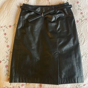 Ann Taylor LOFT Genuine leather skirt